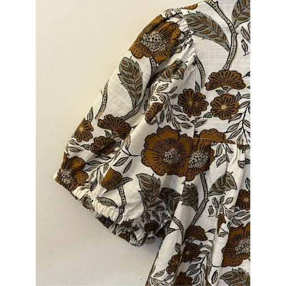 Faherty Juliet Button Down Blouse M - Picture 4 of 6